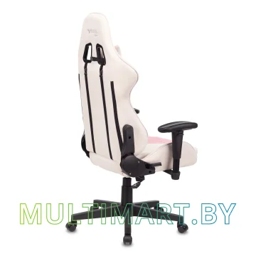 Кресло компьютерное Zombie VIKING X Fabric (белый/розовый) картинка 4